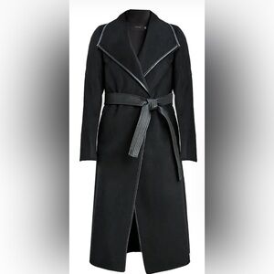 Tahari Black Trench Coat with Belt